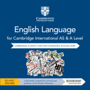 Cambridge International AS and A Level English Language Cambridge Elevate Teacher\'s Resource Access Card By Patrick Creamer, Renée Stanton, Mike Gould, Marilyn Rankin