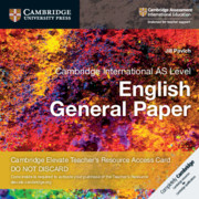 Cambridge International AS Level English General Paper Cambridge Elevate Teacher\'s Resource Access Card By Jill Pavich