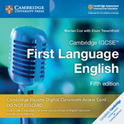 Cambridge IGCSE First Language English Cambridge Elevate Digital Classroom Access Card (1 Year) By Marian Cox
