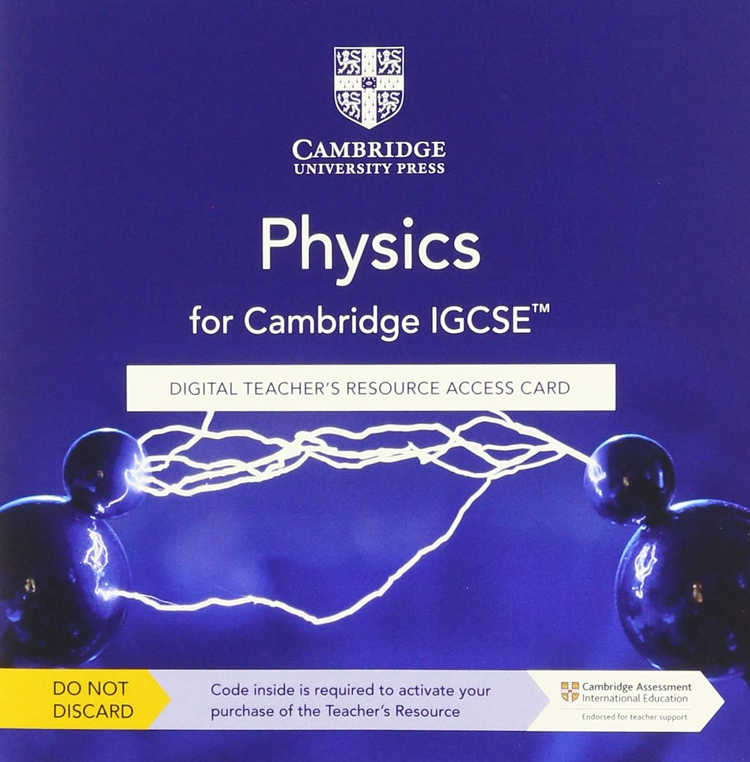 Cambridge IGCSE  Physics Digital Teacher's Resource Access Card By Michael Smyth, Gillian Nightingale
