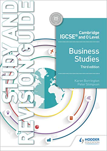 Hodder IGCSE & O Level Business Studies Work Book 5th Edition By Karen Borrington
