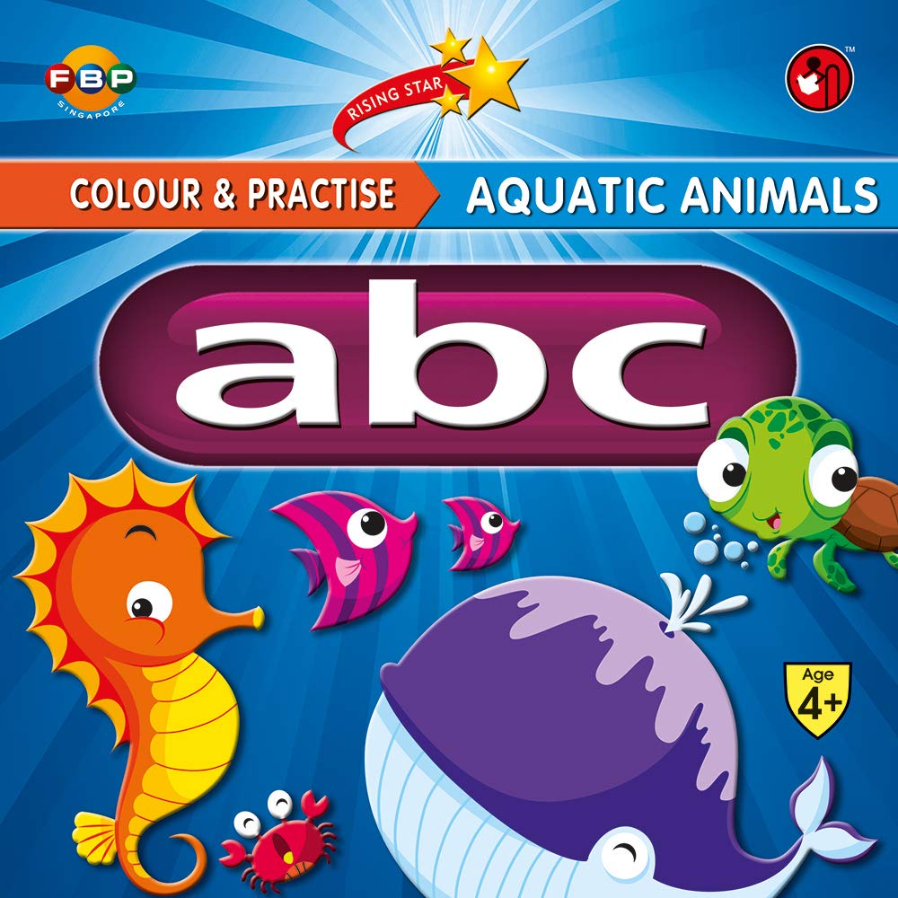 Colour & Practise Aquatic Animals abc