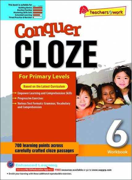 SAP Conquer Cloze For Primary Level Workbook 6
