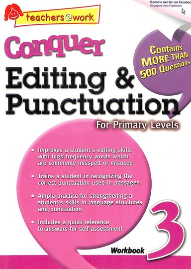 SAP Conquer Editing & Punctuation for Primary Levels Workbook 3