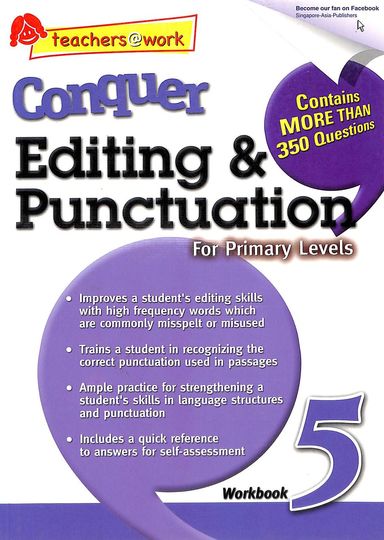 SAP Conquer Editing & Punctuation for Primary Levels Workbook 5