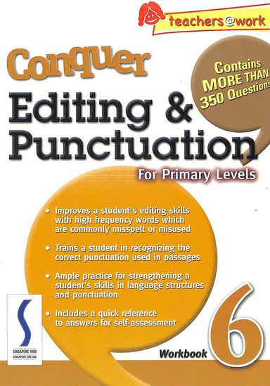 SAP Conquer Editing & Punctuation for Primary Levels Workbook 6
