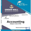Green Hall Resource Center A Level Accounting Teacher Notes Series