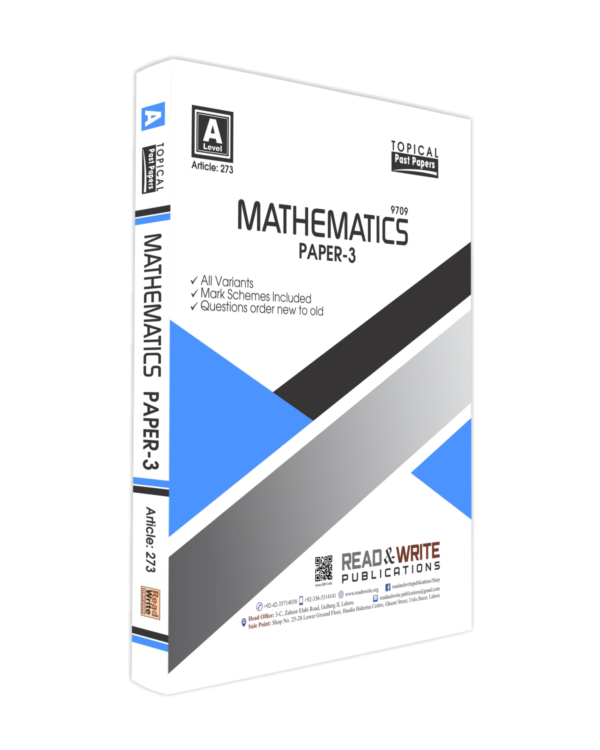 READ & WRITE ARTICLE-273 Mathematics A Level Paper 3 Topical Past Papers